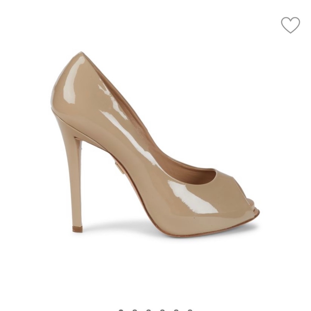 ROGER VIVIER Peep-Toe Patent Leather Pumps